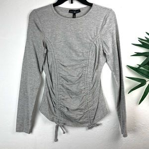 Derek Heart Long Sleeve Heater top Gray S